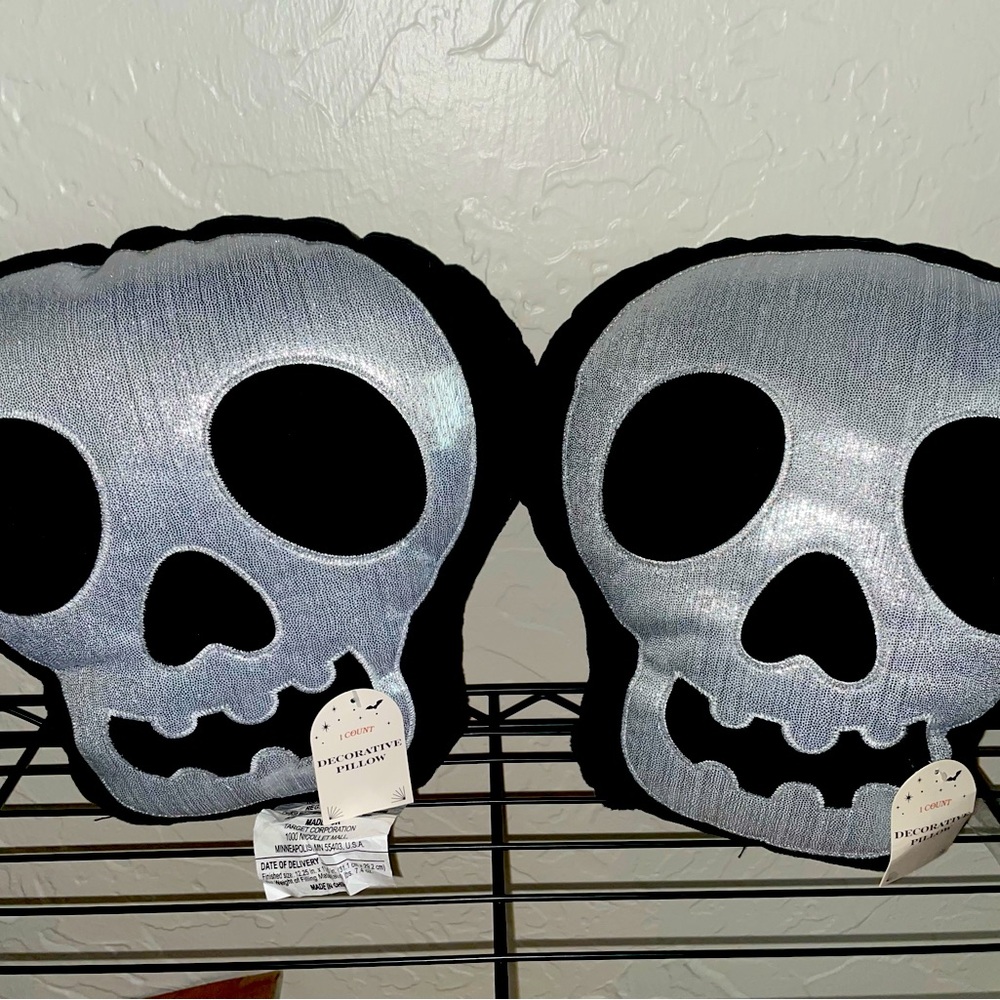 Silver Skull Decorative Pillows New TARGET PILLOWS BUNDLE IF TWO